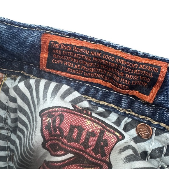 Women's Rock Revival Distressed Straight Leg Joyelle Jeans - Picture 7 of 7